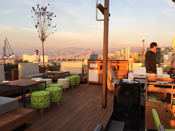 Rooftop bar and club, systems by SIMONIAN Technology