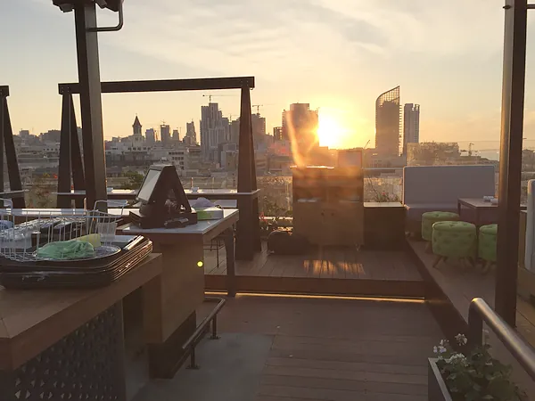 Rooftop bar and club, systems by SIMONIAN Technology