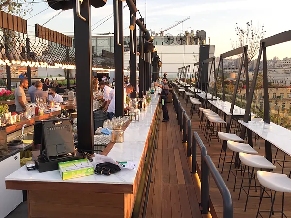 Rooftop bar and club, systems by SIMONIAN Technology