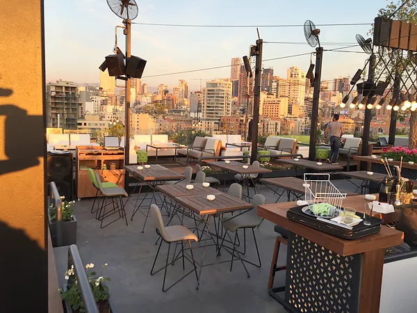 Rooftop bar and club, systems by SIMONIAN Technology