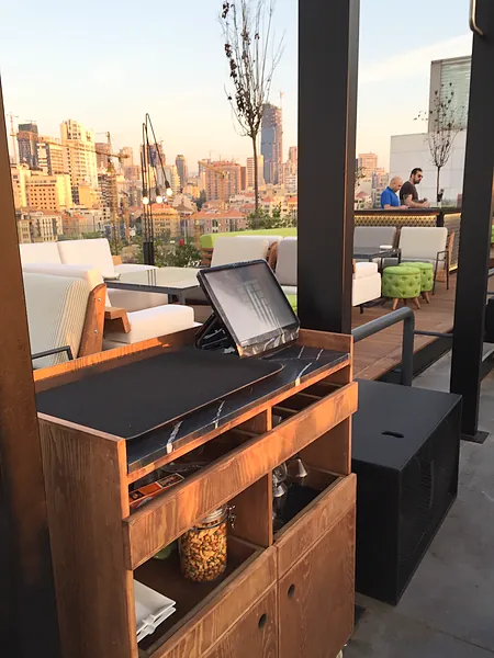 Rooftop bar and club, systems by SIMONIAN Technology