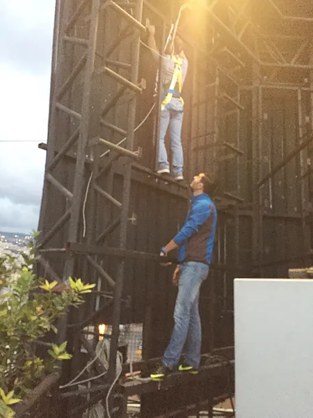 Rooftop bar and club, systems by SIMONIAN Technology