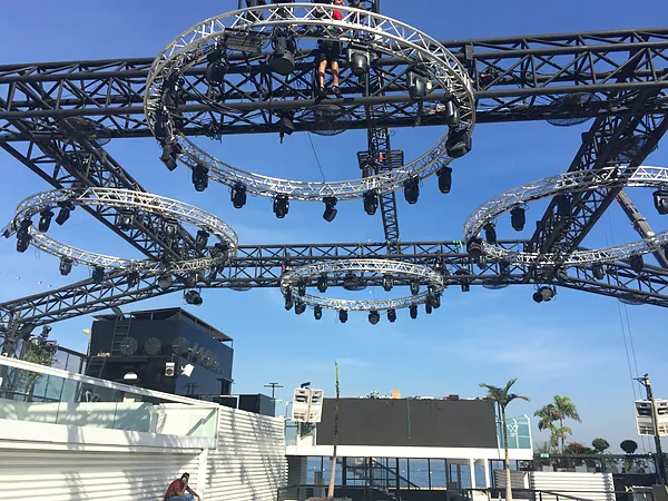Rooftop bar and club, systems by SIMONIAN Technology